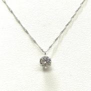 PT850一粒ダイヤネックレス|0.4刻