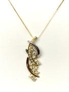 K18/PT900ネックレス|0.30刻 ~45CM