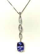 PTタンザナイトネックレス|3.29/D0.205 ソーティング付