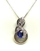 PTロイヤルブルーサファイアネックレス|0.85/D0.28 鑑別書付