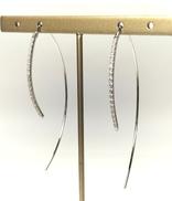 K18WGピアス|0.10CT×2