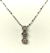 K10WGネックレス|0.06刻  40CM