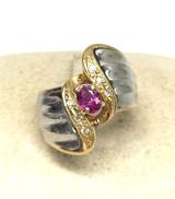 K18PT900コンビリング|#11 歪みあり