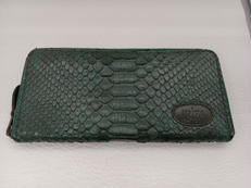 ヘビ革　ラウンドジップ長財布|IBIZA