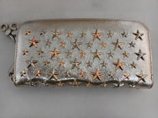 スタッズ付き　ラウンドジップ|JIMMY CHOO