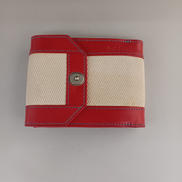 レザー×キャンバス　二つ折り財布|PAUL SMITH