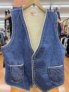 70s USA製 LEVI'S デニムボア ランチベスト|LEVI'S