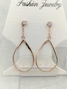 石付きピアス|K10/SILVER