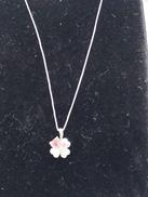 クローバートップ付きネックレス|K18WG