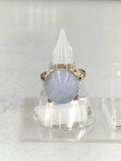 白石付きリング|K18