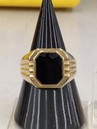 黒石付きリング|K18