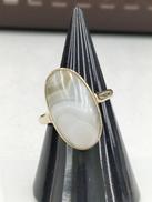 白石付きリング|K18