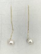 石付きピアス|K18