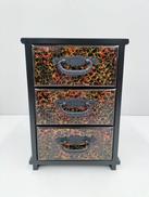 3段小タンス|津軽塗