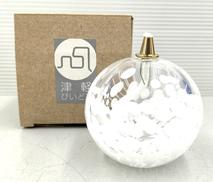 オイルランプ舞雪|津軽びいどろ