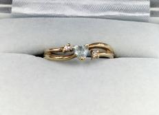 石付きリング|K18