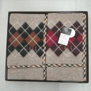 ウールひざ掛け2枚組|DAKS