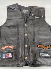 パッチワークレザーベスト|BUFFALO LEATHER