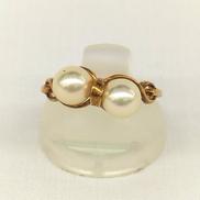 K18パールリング|宝石無しリング