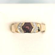 K18PT900リング|宝石付きリング