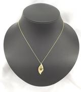 K18デザインネックレス|宝石付きネックレス