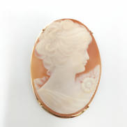 K18 2WAYカメオブローチ|なしｍ