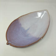 藤むらさき葉皿|萩焼
