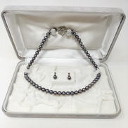 パールネックレス・イヤリングSET|なし