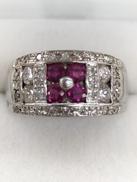 リング|R:0.58CT D:0.50CT