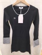 タグ付ダーリッチ／チェックリボンニットミニワンピース|DARICH