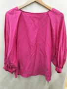 タグ付コットンシルクブラウス|DES PRES