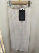 タグ付きチェックロングスカート|DESINGNERS REMIX