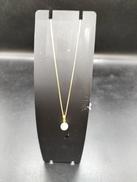 K18パール付きネックレス|NO ID