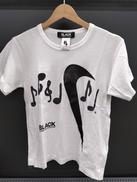 コムデギャルソン NIKE コラボ 日本製 音符 ロゴ プリ|BLACK COMME DES GARCONS