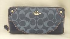 デニム調長財布|COACH