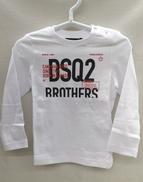 タグ付DSQUARED2 キッズロゴプリント長袖Tシャツ|DSQUARED2