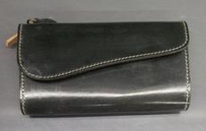 ヌメ革長財布|-