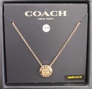 オープンサークルストーンネックレス|COACH