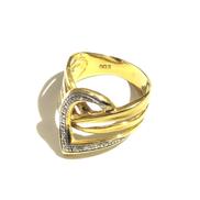 ダイヤ入りコンビリング|4.9G/0.05CT