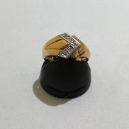 ダイヤ付きコンビリング|総重量3.4G