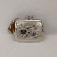 マルチスタッズがま口二つ折りウォレット|PERCHE