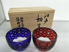 冷酒グラス(ペア)|江戸切子