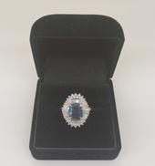 サファイアリング|S2.87 D1.16CT-