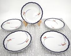 ケーキ皿5枚|香蘭社