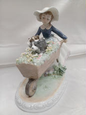 犬と少女　乗せてあげる|LLADRO