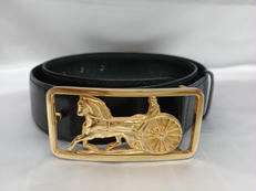 ヴィンテージ馬車金具ベルト|CELINE