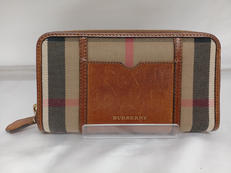 ラウンドジップ 長財布|BURBERRY