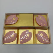 箸置き桜金箔5個セット|金銀箔工芸