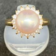 K18　パールリング　12号|K18