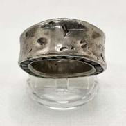 e.m リング 18号 シルバー ブラックジルコニア SV|EM